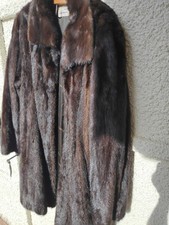 MANTEAU VISON NOIR AVEC