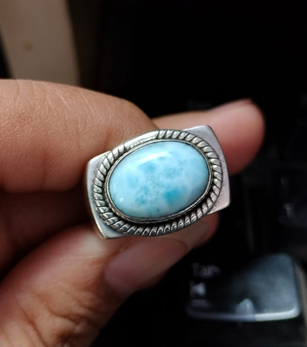 Bague larimar pour homme - bague,