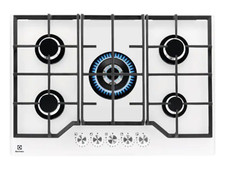 Electrolux KGG75362W Table de Cuisson La Gaz 5 Feux 75 CM Blanc