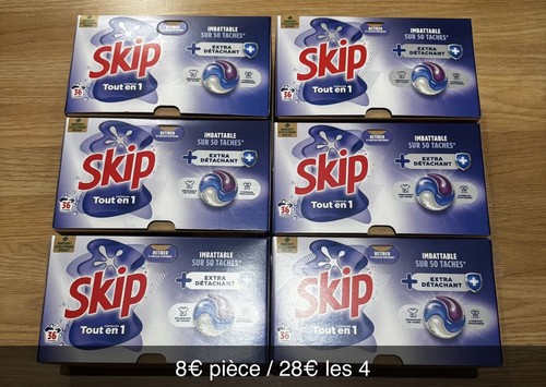 Neuf capsules lessive skip - neuf,