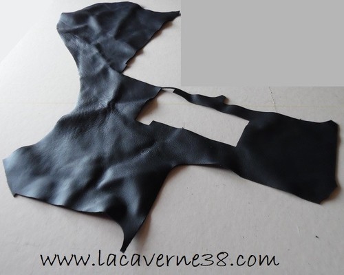 Chute cuir veau souple bleu - de,