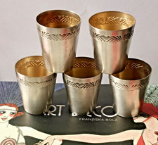 Gobelets art déco métal - gobelets,