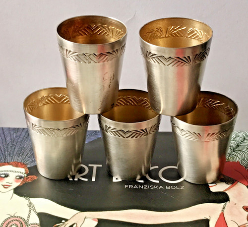 Gobelets art déco métal - déco,