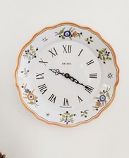 Pendule, horloge en faïence 