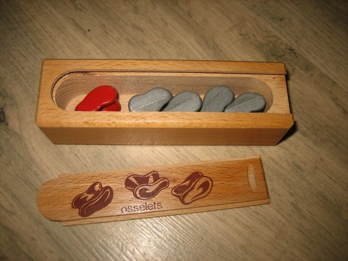 Ancien jeu osselets plomb - ancien, d'osselets