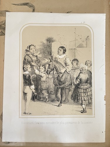 Ancienne gravure enfantine - ancienne, le