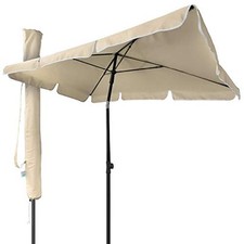 vounot Parasol Inclinable Rectangulaire 200x125cm 160gr/m2 avec Protection UV Ha