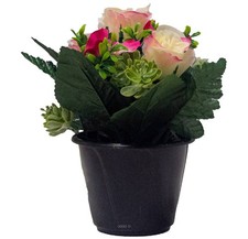 Pot de fleurs artificielles