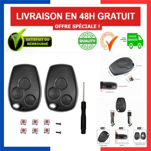 Coques clé renault boutons - coques,