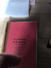 Livret Pièce Vicon Ls1001