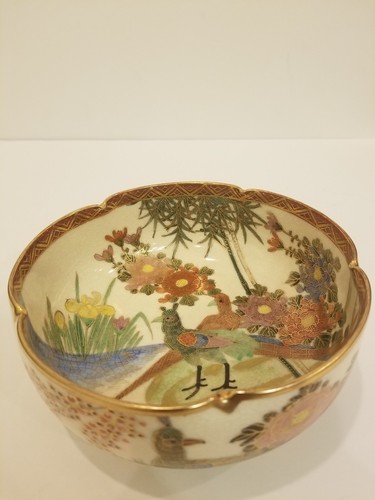 Antique japanese satsuma bowl - japanese,