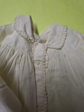 Robe Chemise 1900,pour  Poupée  Mode Gautier Autre En Coton Fait Main ,minutieux