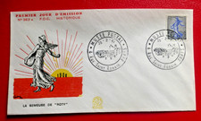 ENVELOPPE  FDC 1er JOUR :1961 SEMEUSE DE PIEL  MUSEE POSTAL DE PARIS 1961