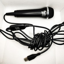 ? Micro Chanson Filaire Karaoké Noir Xbox 360 PC Guitar Hero RockBand Officiel 