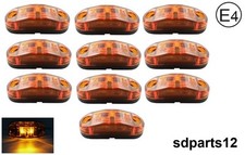 10 Feux de Gabarit 12V LED Orange Position Latéraux Camping-car Caravane * E4