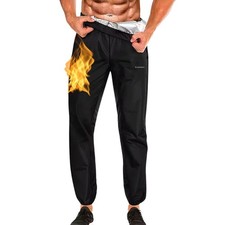 Sudation Pantalon Amincissante Ventre Plat Maigrir Leggings Poches Sauna Suit...