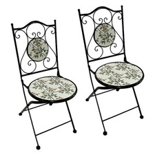 Paire de chaises pliantes en