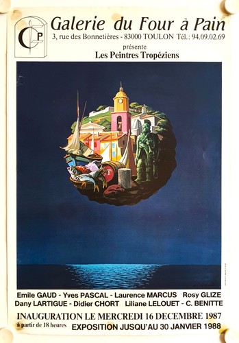 Affiche emile gaud peintres - affiche,