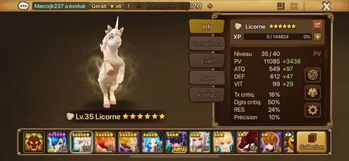 Summoner war light unicorn - war,