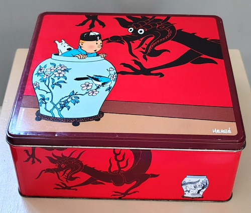 Boîte métal tintin lotus - le,