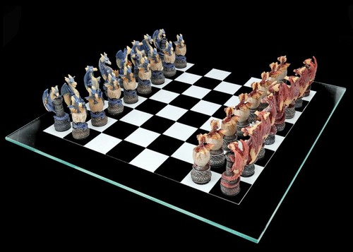 Jeu échecs fantasy drachen - d'Échecs,