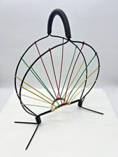 Ancien porte revues en fil métal de couleurs des années 1950/60 déco salon rétro
