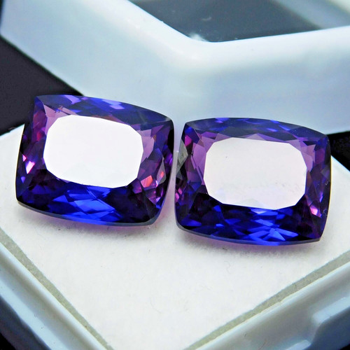 Coussin tanzanite violette - coussin,