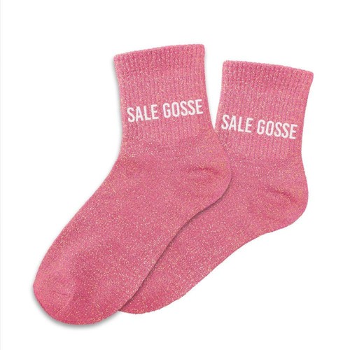Chaussettes femme rose - -,