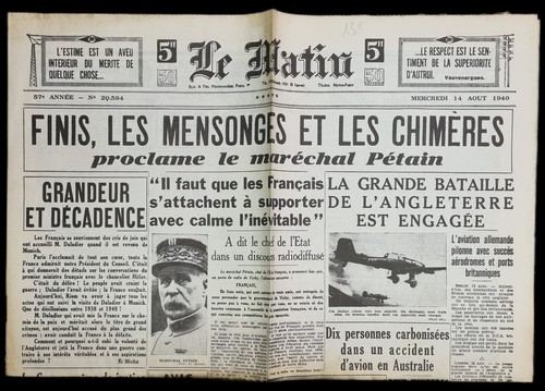 Vieux journal matin 14 - vieux,