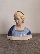 BUSTE VIERGE MARIE ceramique Giuseppe Gambogi 19ème antique madonna virgin Marie