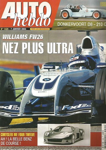 Auto hebdo 1425 williams - auto, n°1425