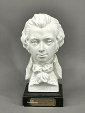 9138038 Bochmann , Buste Wolfgang Amadeus Mozart H23cm