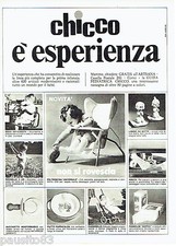 PUBLICITE ADVERTISING 046  1969  Chicco  siège bébé couches tétine