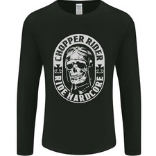 T-Shirt À Manches Longues Pour Homme Biker Chopper Rider Moto