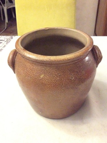 Ancien pot graisse salé - graisse,