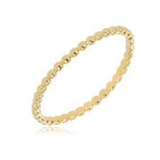 Bague anneau fine boules