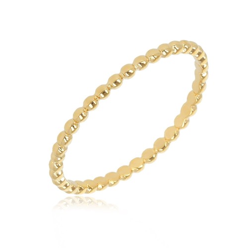 Bague anneau fine boules