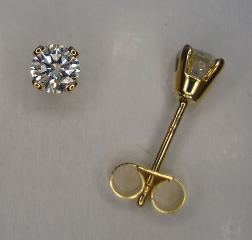 2ct véritable boucles - 1/2ct,