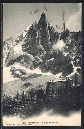 Cpa chamonix montanvert vue - cpa, chamonix,