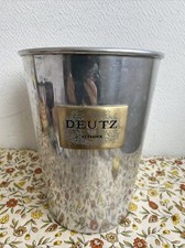 Ancien Seau A Champagne Deutz Ay France Alu Deco Table 