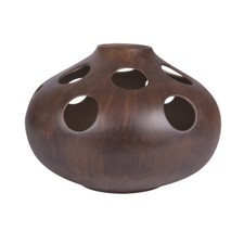 Lampe Totem effet bois forme