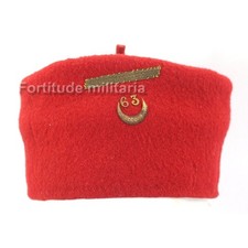 Tirailleurs : Chéchia réglementaire 63 RTA -Tirailleurs Algériens - ( Original )