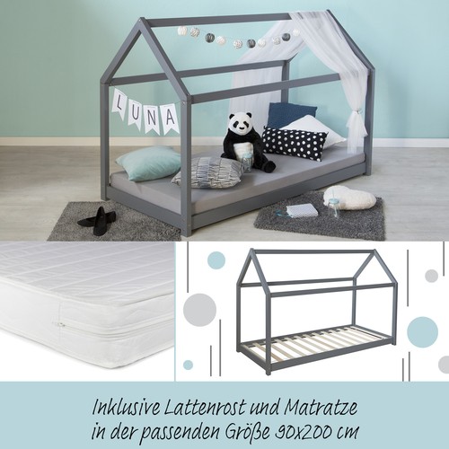 Lit enfant 90x200 - 90x200, matelas