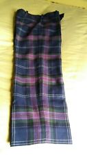 Pantalon tartan 100% laine