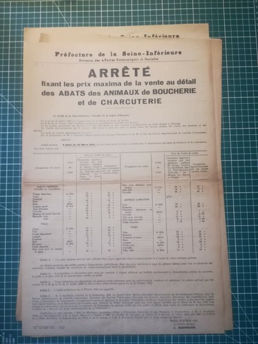 Ii206 affiche arrêté prix - arrêté,
