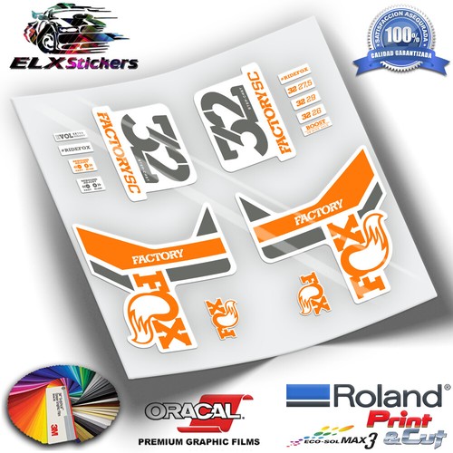 Autocollants fourche fox - fox, 32