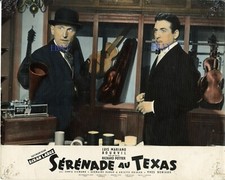 *Bourvil Luis Mariano Sérénade au Texas photo vintage cartoline colorisée 