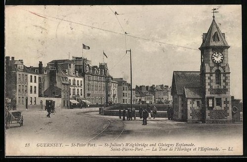 Carte postale peter port - port, /