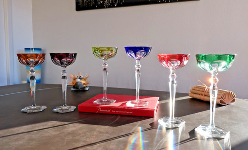 Baccarat cristal malmaison 6 - cristal,, malmaison.