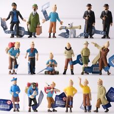 Lots 6 figurines Tintin et Milou personnages BD dessin animé PVC haute qualité